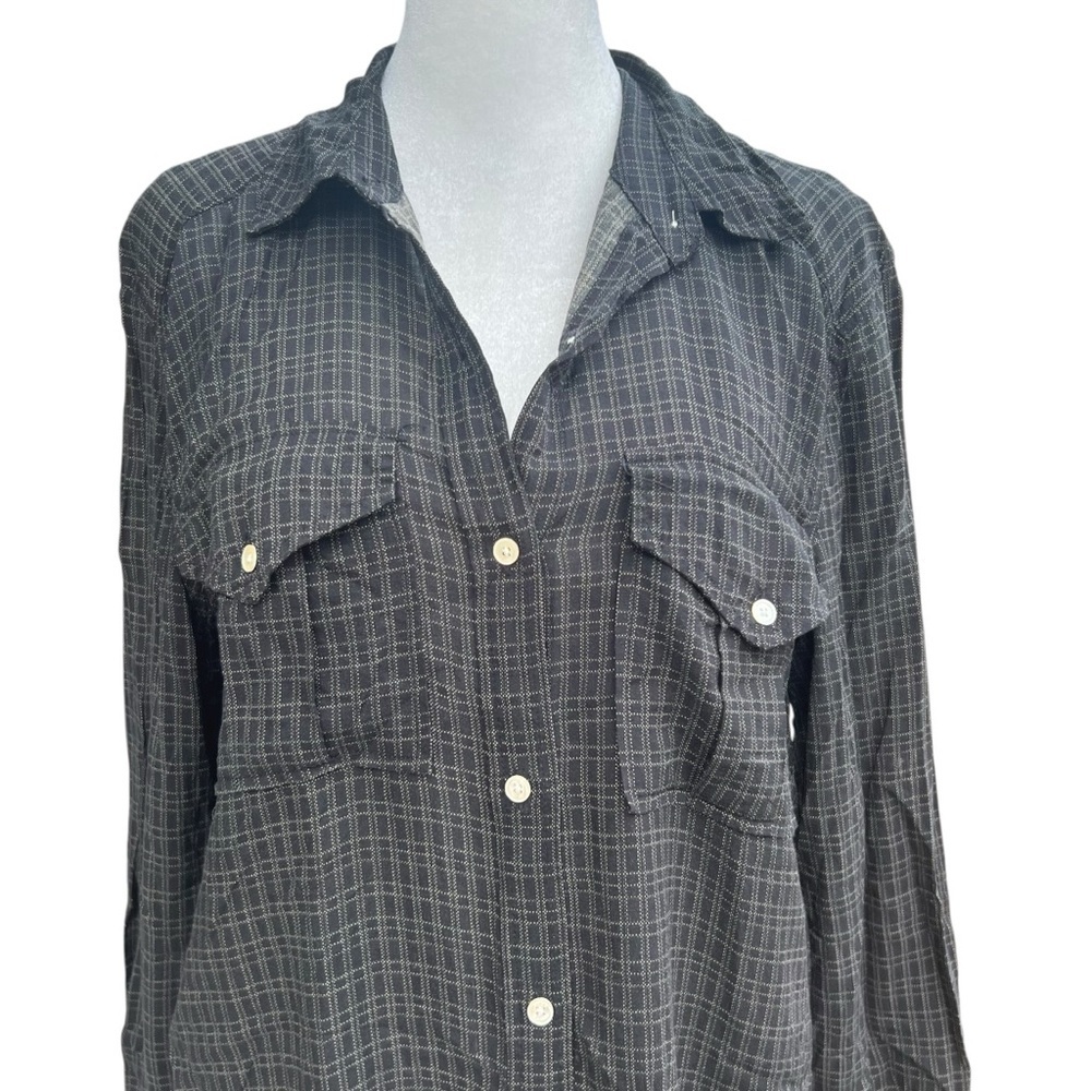 ARITZIA WILDRED FREE Plaid Button Down Shirt Dress Sz XS - Picture 2 of 5